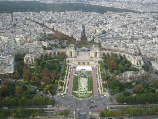 View from the top of the Eiffel Tower
